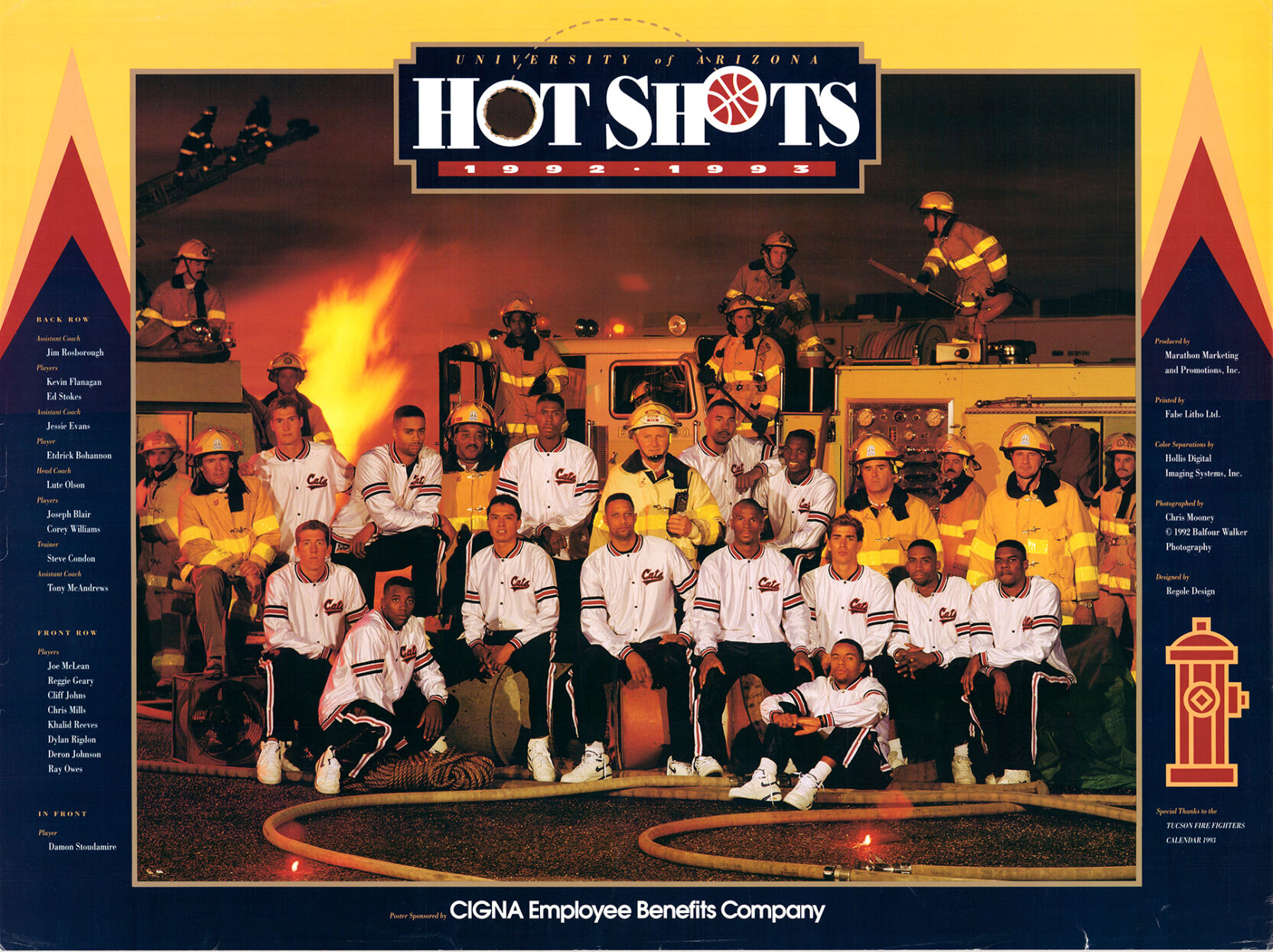 Arizona basketball poster 1992-93